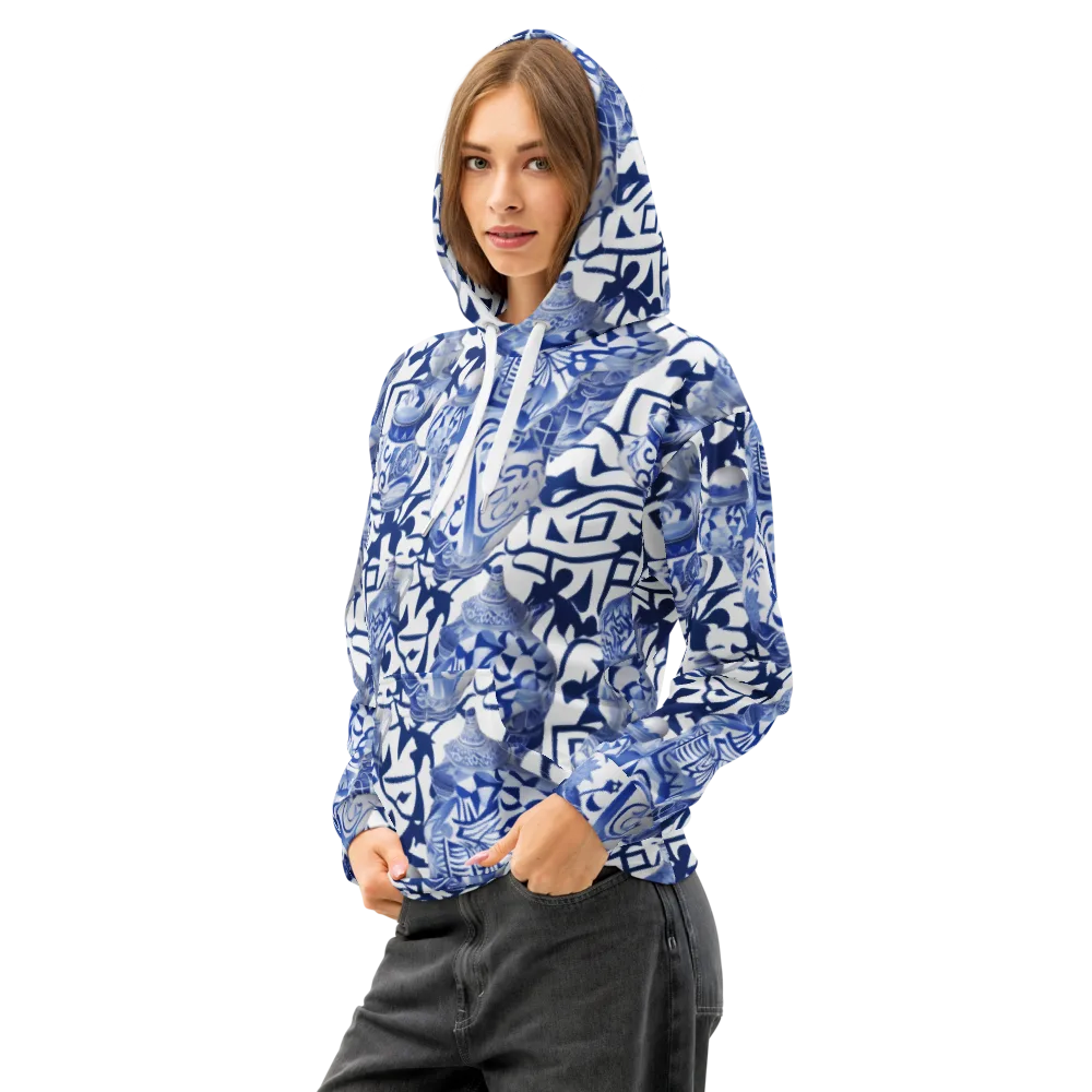 Cobalt Ceramics on Cotton Hoodie — Left Front