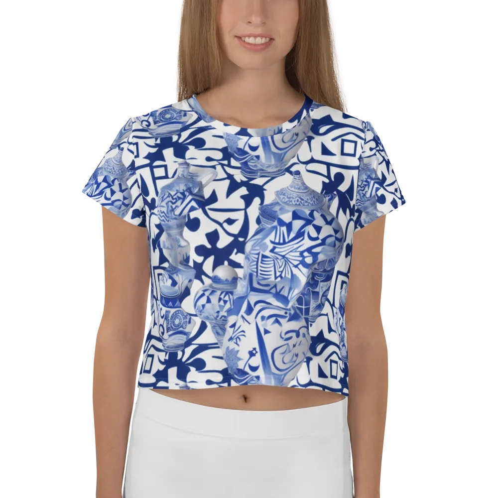Cobalt Ceramics on Crop Tee — Front