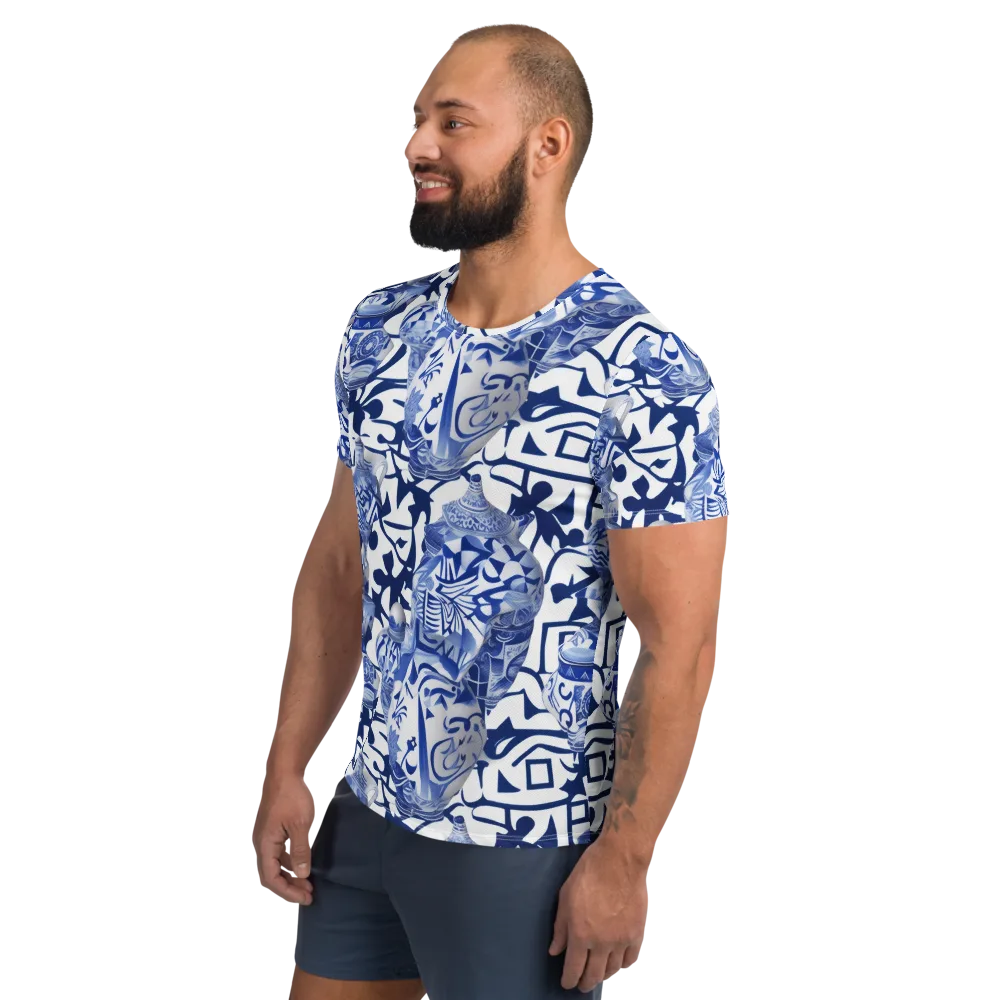 Cobalt Ceramics on Men's Athletic T-Shirt — Left