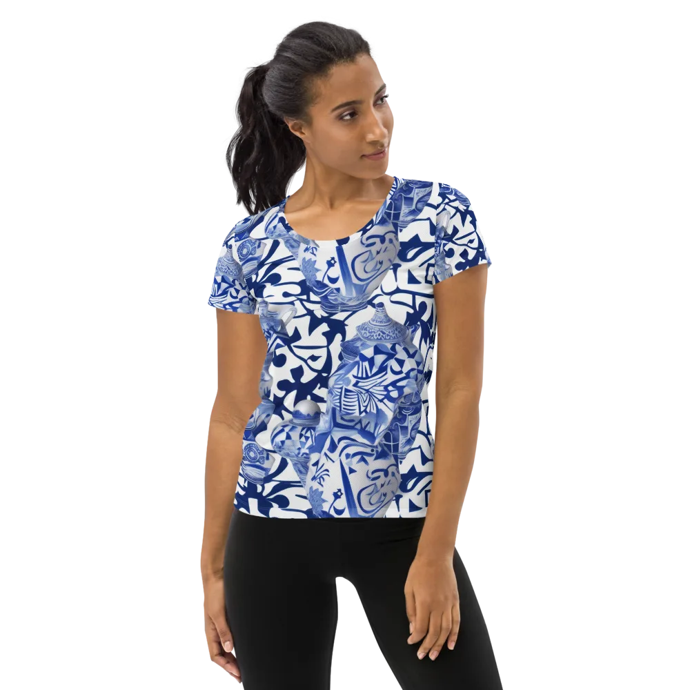 Cobalt Ceramics on Women's Athletic T-Shirt — Front