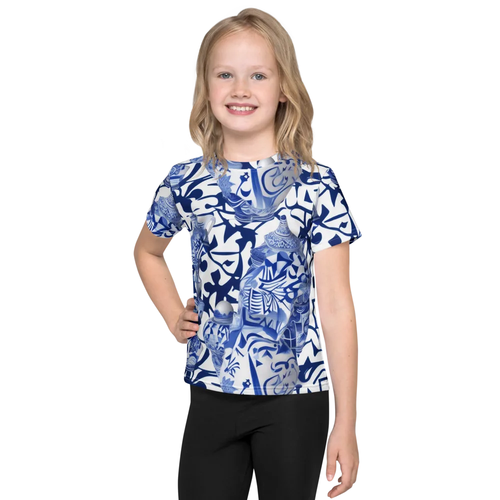 Cobalt Ceramics on Kids Crew Neck T-Shirt — Front
