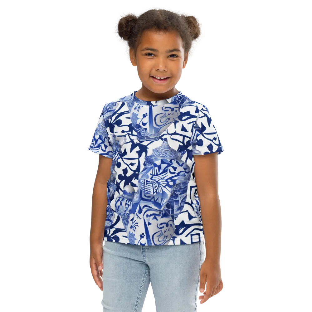Cobalt Ceramics on Kids Crew Neck T-Shirt — Front