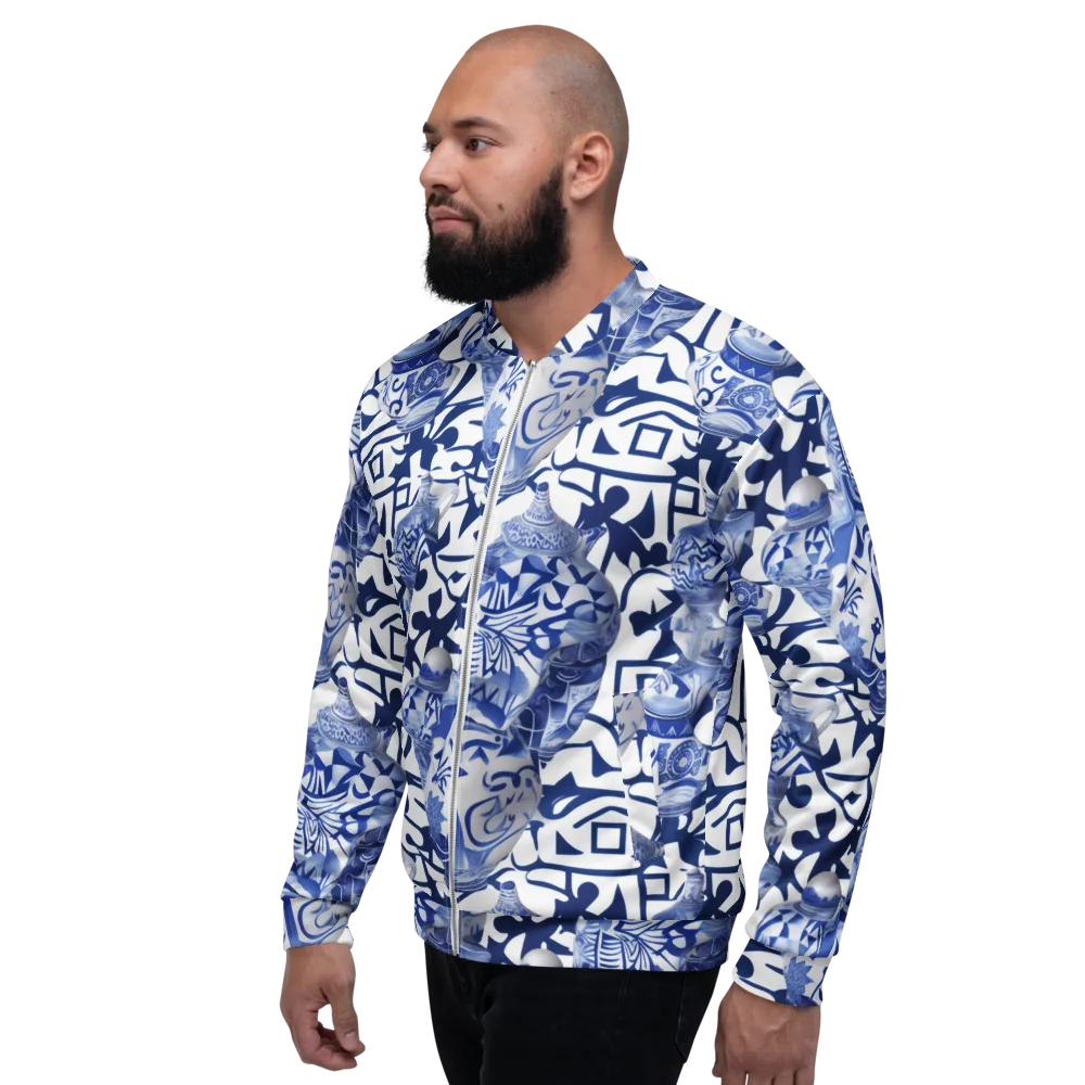 Cobalt Ceramics on Bomber Jacket — Left