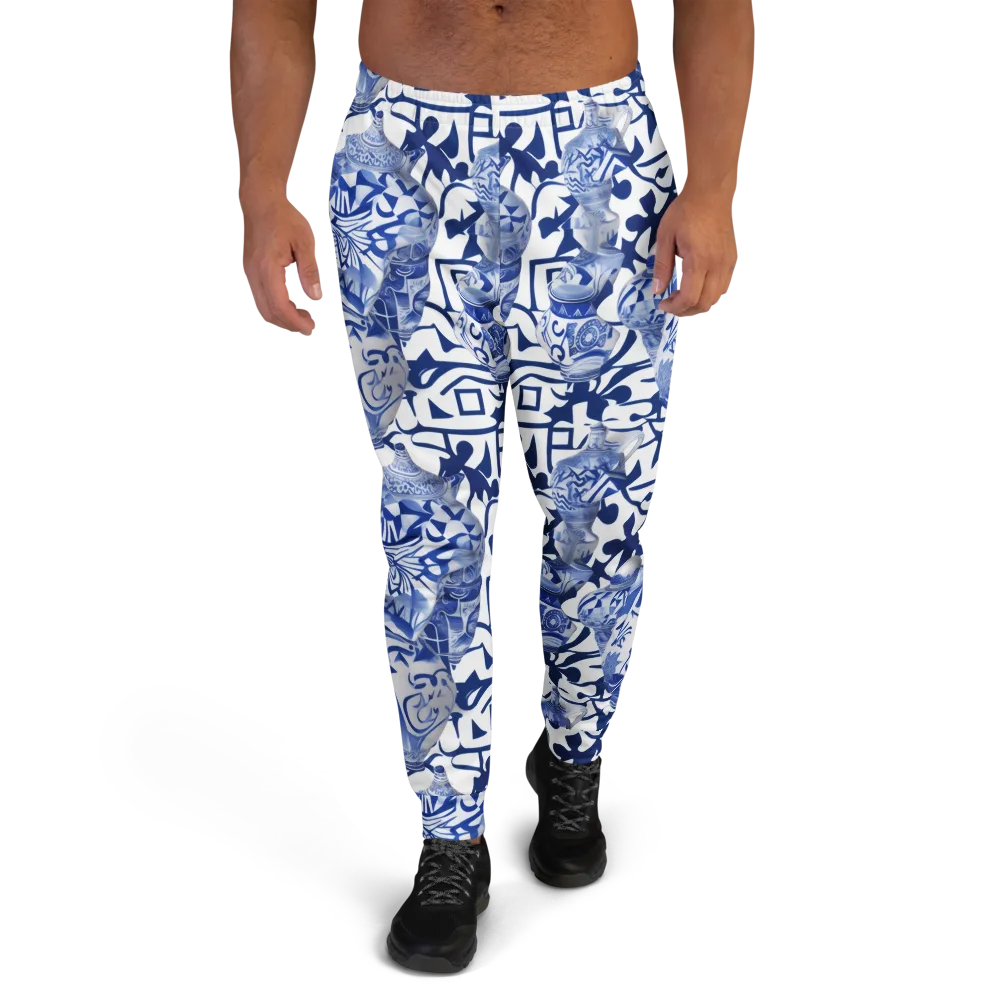 Cobalt Ceramics on Men's Joggers — Front