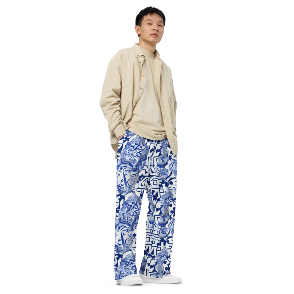 Cobalt Ceramics on Wide-Leg Pants — Right Front