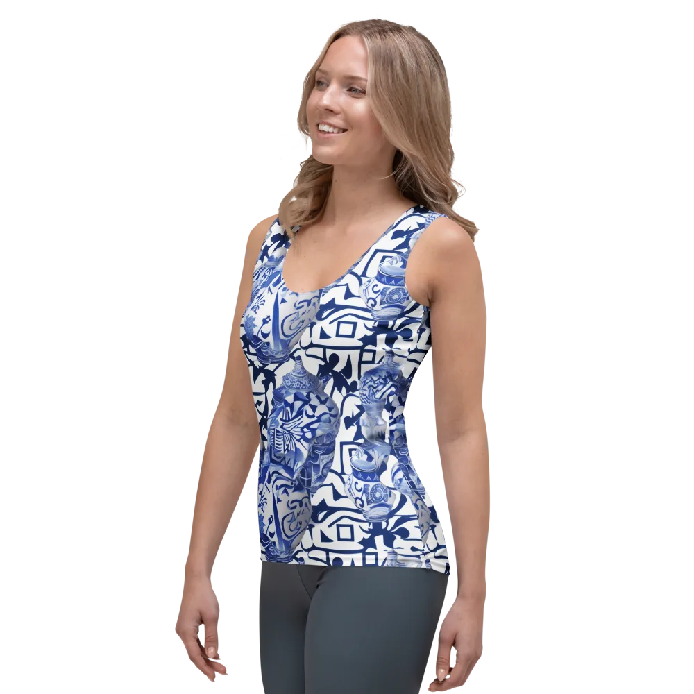 Cobalt Ceramics on Women's Tank Top — Left Front