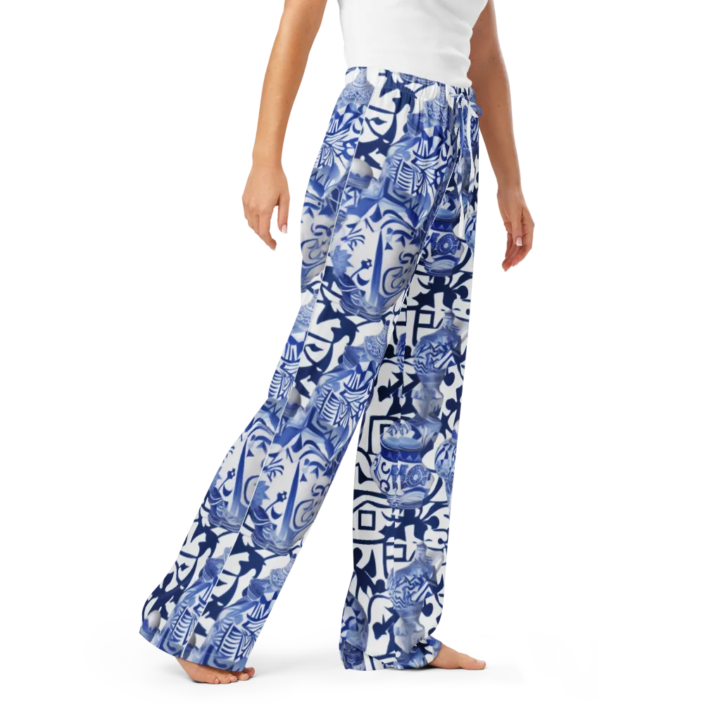 Cobalt Ceramics on Women's Pajama Pants — Right Front