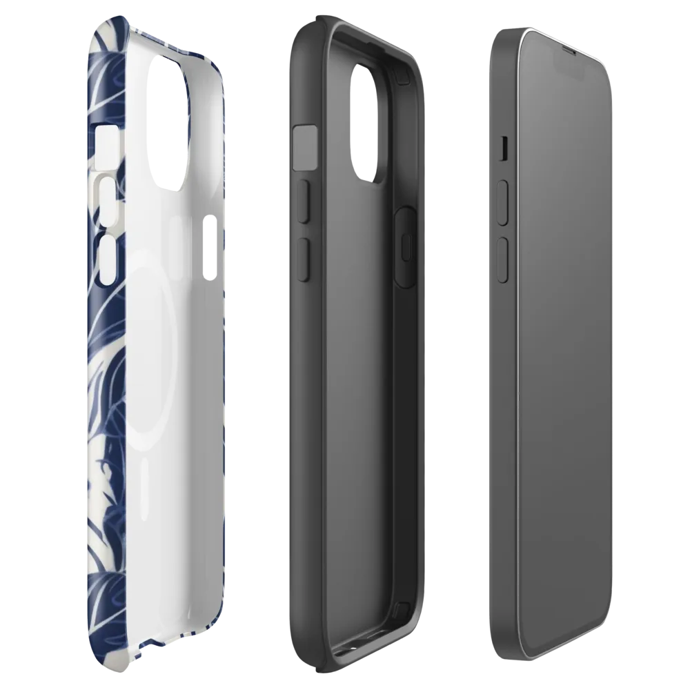 Blue Garden on MagSafe Tough Case for iPhone® — Front