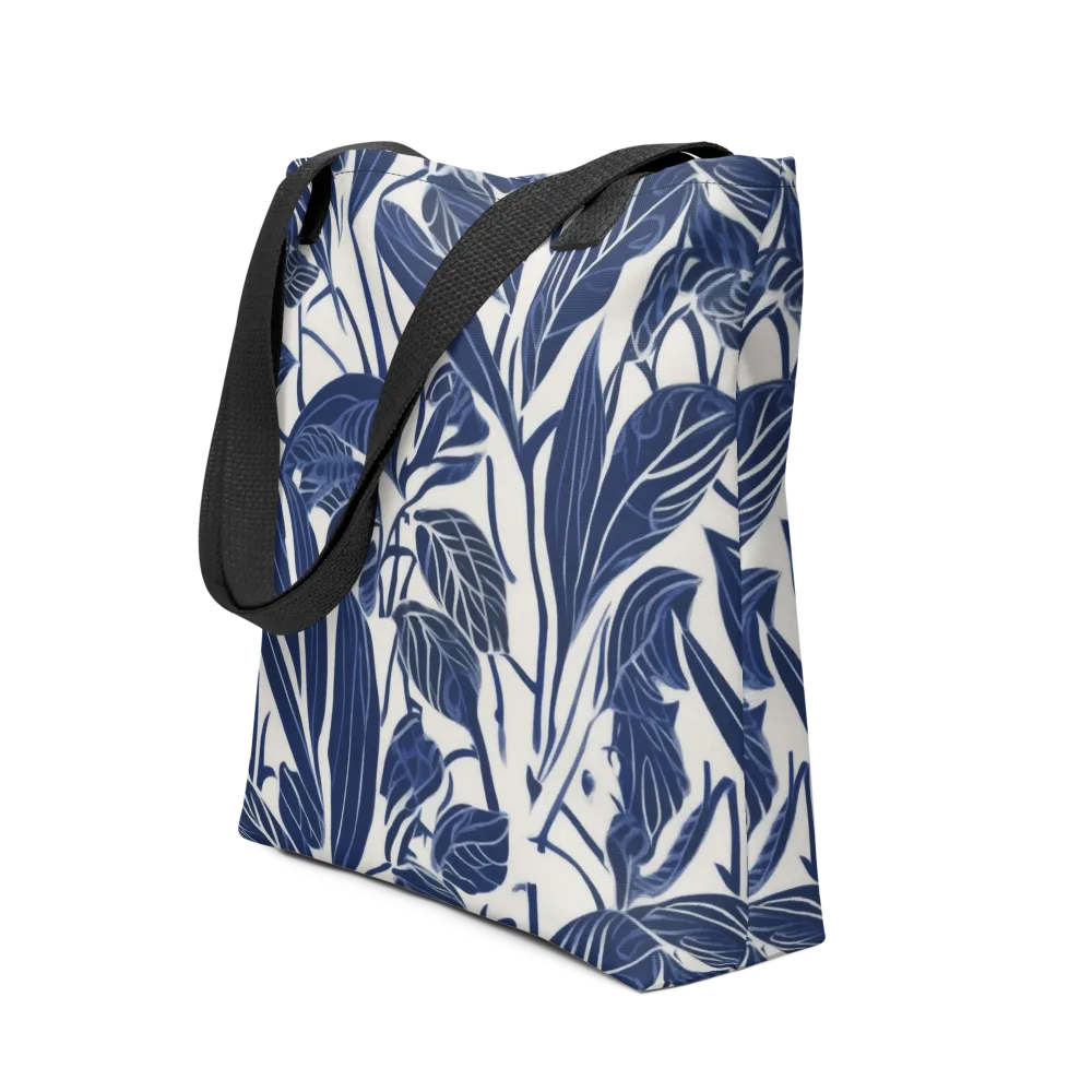 Blue Garden on Tote Bag — Front