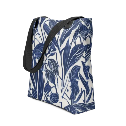 Blue Garden on a Tote Bag