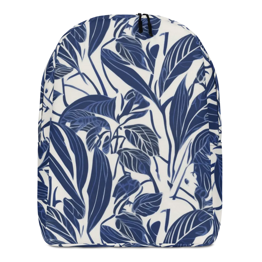 Blue Garden on Minimalist Backpack — Front