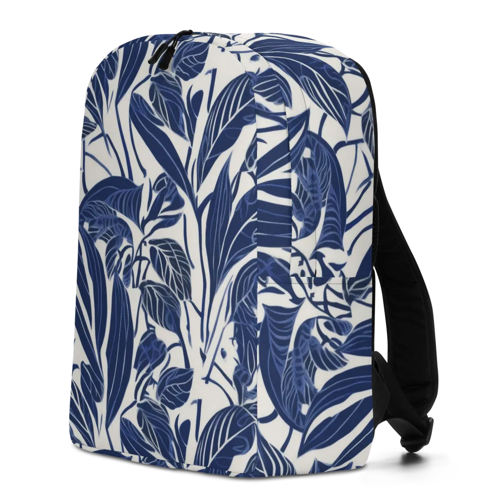 Blue Garden on Minimalist Backpack — Left
