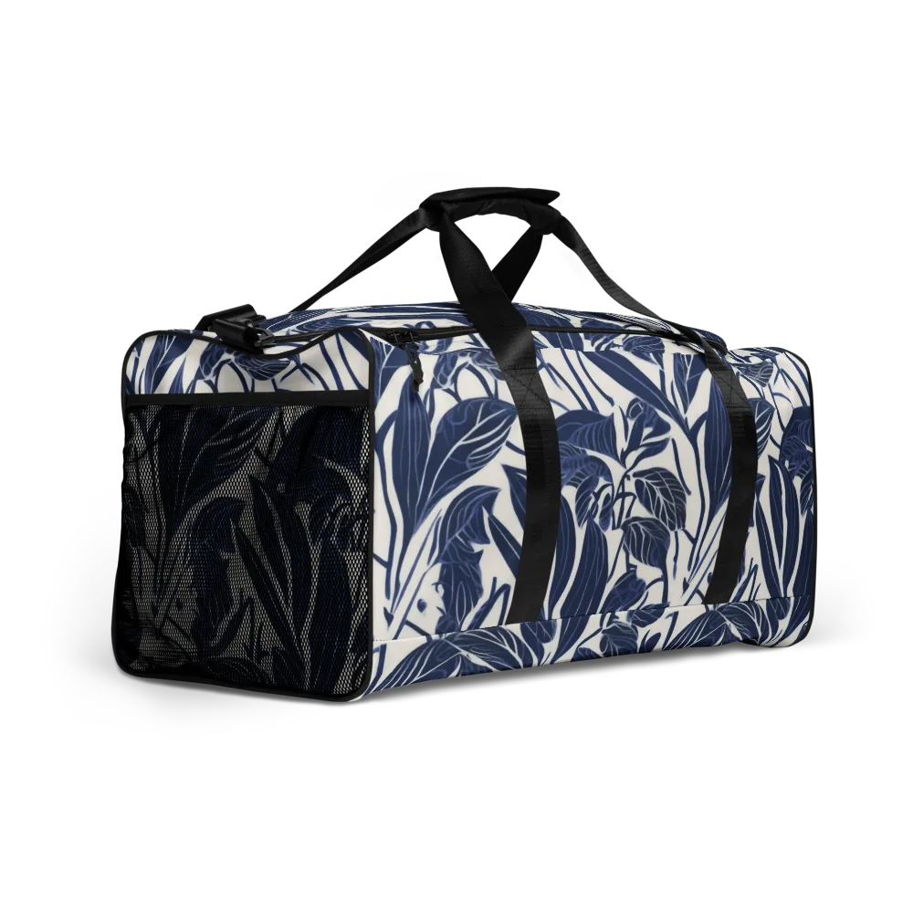 Blue Garden on Duffle Bag — Right Front