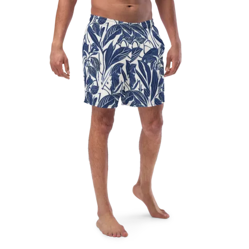 Blue Garden on a Swim Trunks
