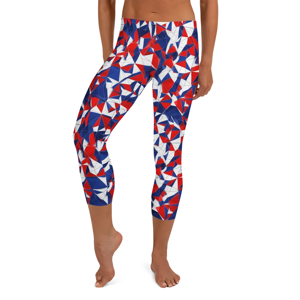 Patriot Prism on Capri Leggings — Front