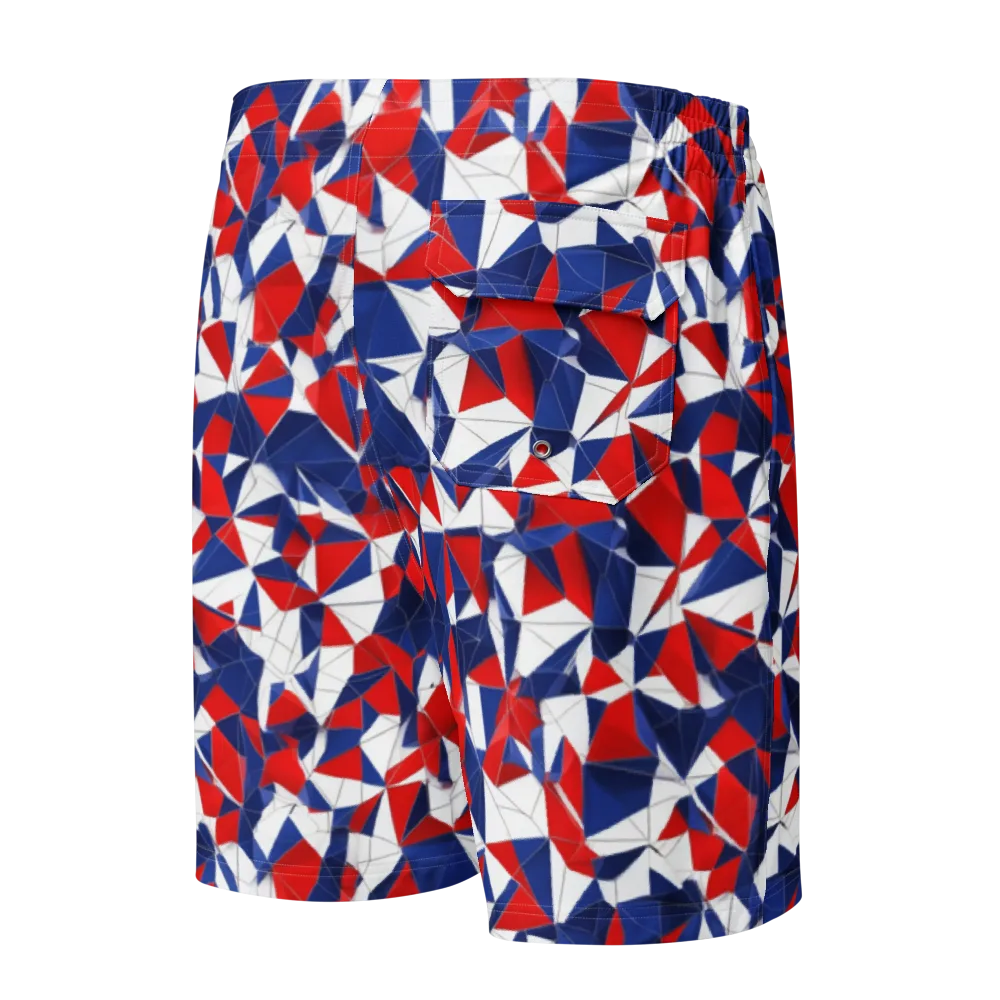 Patriot Prism on Men's Board Shorts — Back