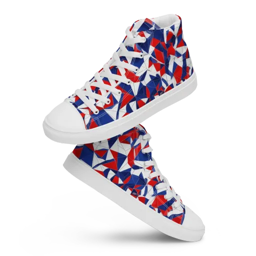 Patriot Prism on a Women's High Top Canvas Shoes