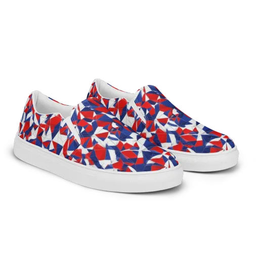 Patriot Prism on a Men's Slip-On Canvas Shoes
