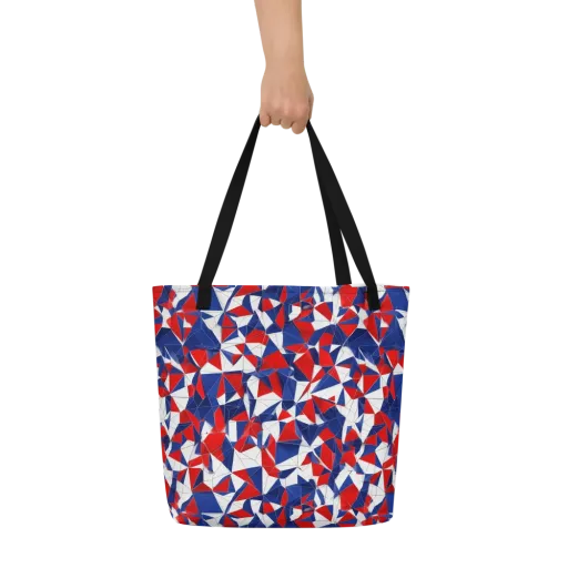 Patriot Prism on a Large Tote Bag W/ Pocket