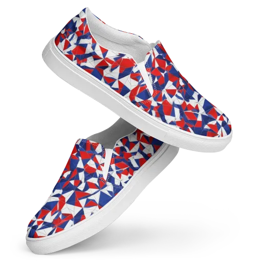 Patriot Prism on a Women's Slip-On Canvas Shoes