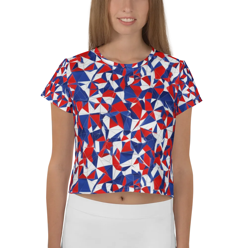 Patriot Prism on Crop Tee — Front