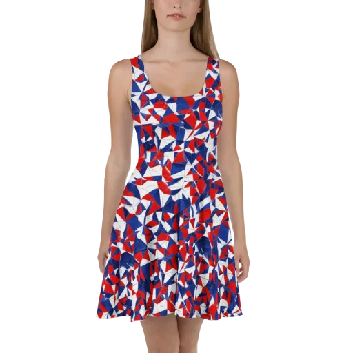 Patriot Prism on a Skater Dress