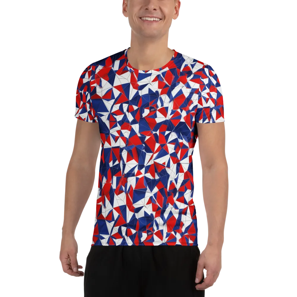 Patriot Prism on Men's Athletic T-Shirt — Front
