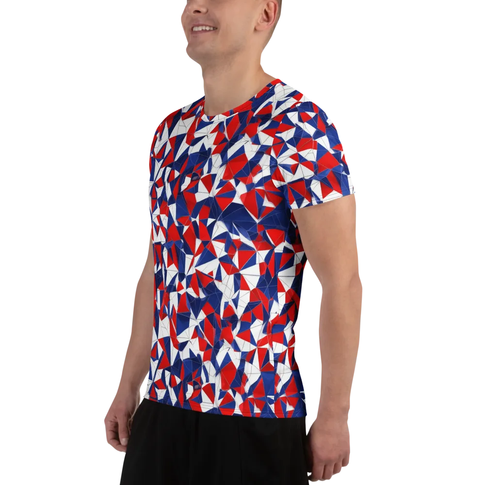 Patriot Prism on Men's Athletic T-Shirt — Left