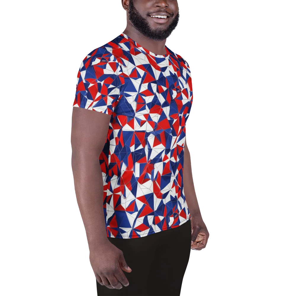 Patriot Prism on Men's Athletic T-Shirt — Right