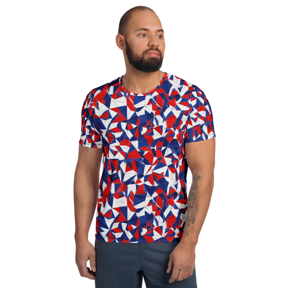 Patriot Prism on Men's Athletic T-Shirt — Front