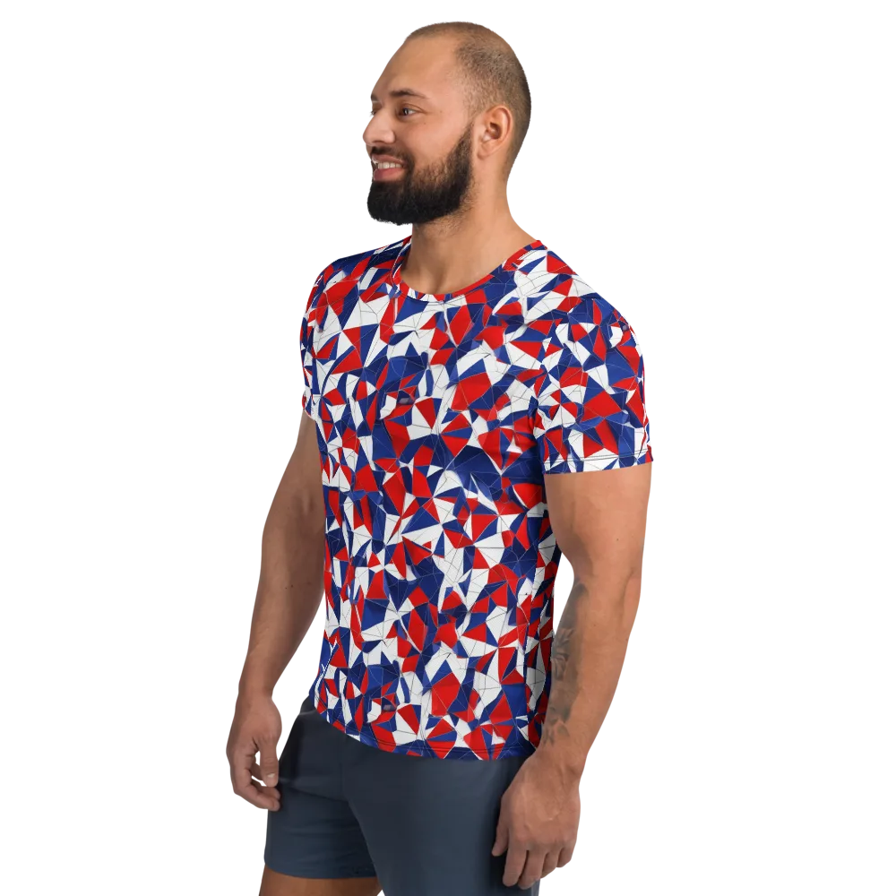 Patriot Prism on Men's Athletic T-Shirt — Left