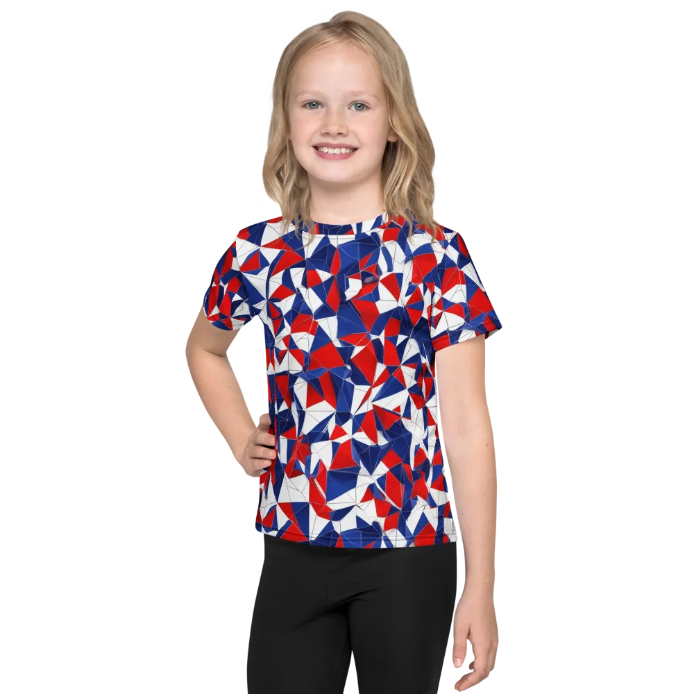 Patriot Prism on Kids Crew Neck T-Shirt — Front