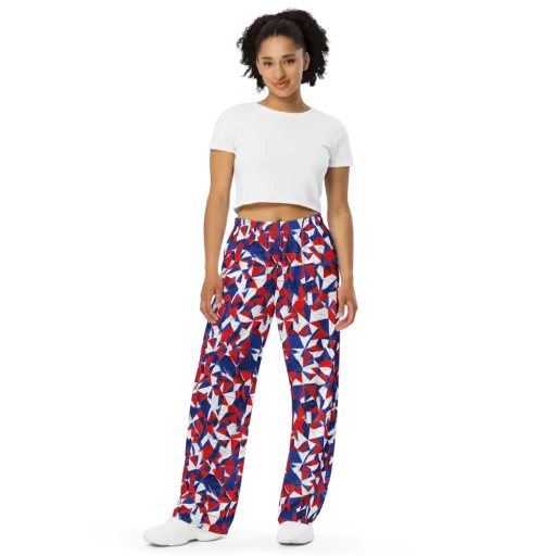 Patriot Prism on a Wide-Leg Pants