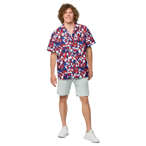 Patriot Prism on a Button Shirt
