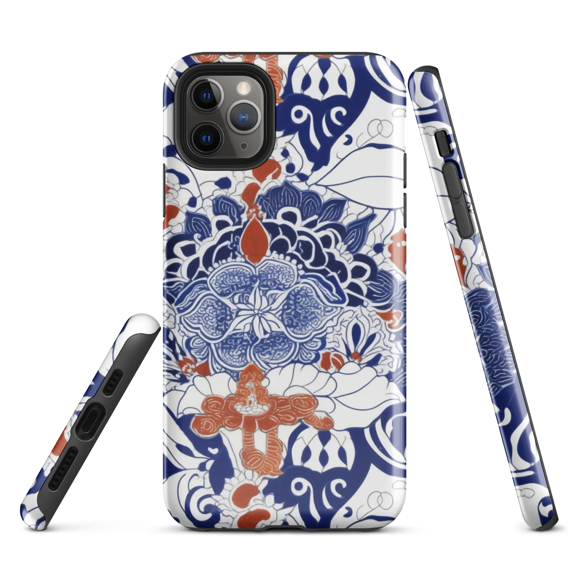 Indigo Garden Cipher on Tough Case for iPhone® — Front