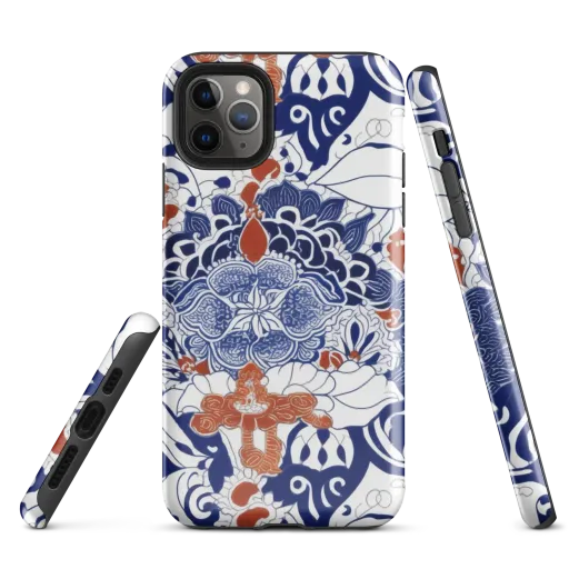 Indigo Garden Cipher on a Tough Case for iPhone®