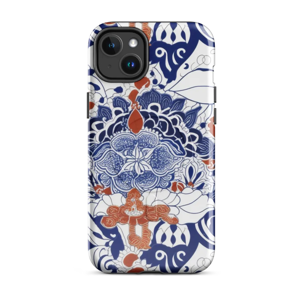 Indigo Garden Cipher on MagSafe Tough Case for iPhone® — Front