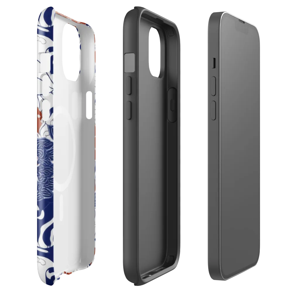 Indigo Garden Cipher on MagSafe Tough Case for iPhone® — Front