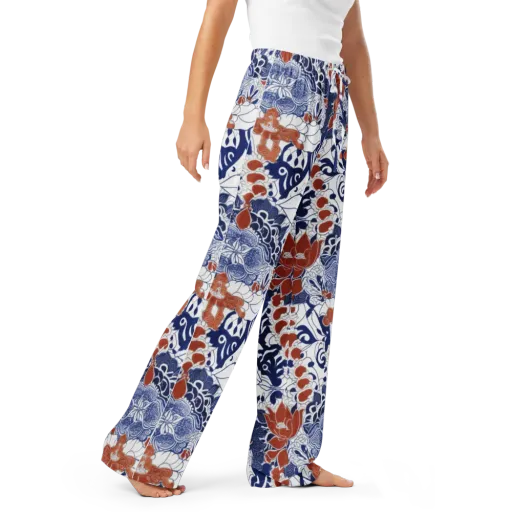 Indigo Garden Cipher on a Women's Pajama Pants