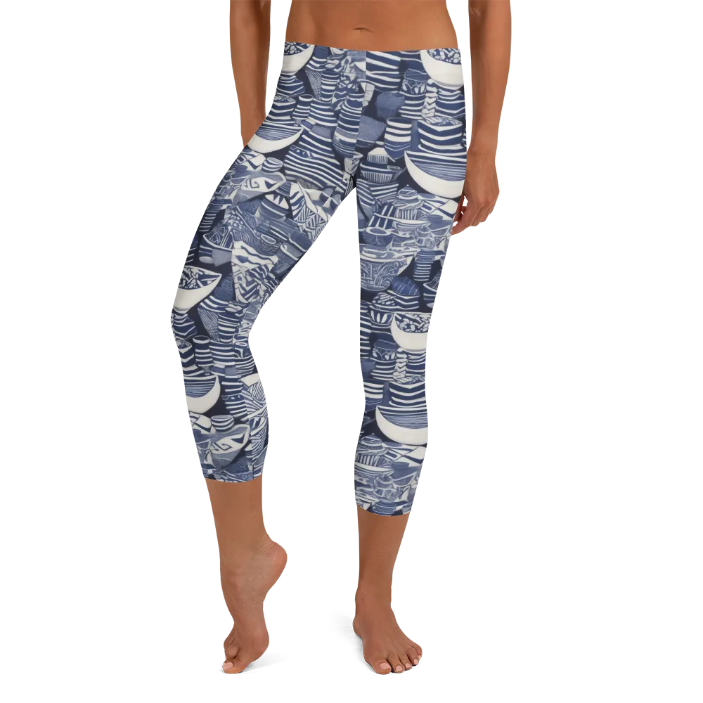Indigo Kiln on Capri Leggings — Front