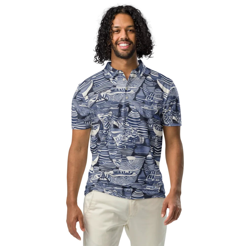 Indigo Kiln on Men's Slim Fit Polo Shirt — Front