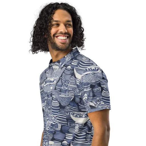 Indigo Kiln on a Men's Slim Fit Polo Shirt