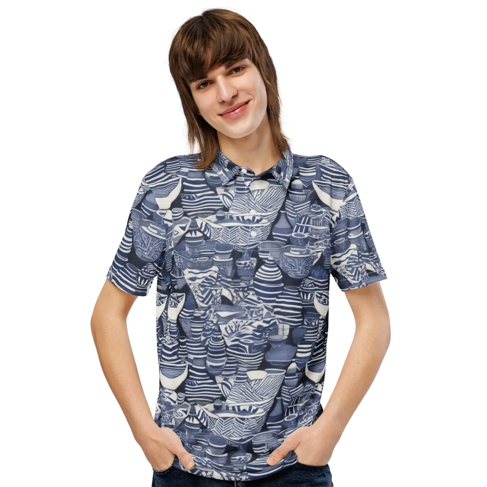 Indigo Kiln on Men's Slim Fit Polo Shirt — Front