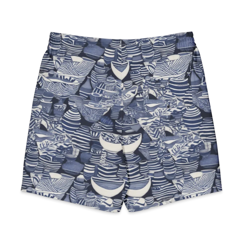 Indigo Kiln on Men's Board Shorts — Back