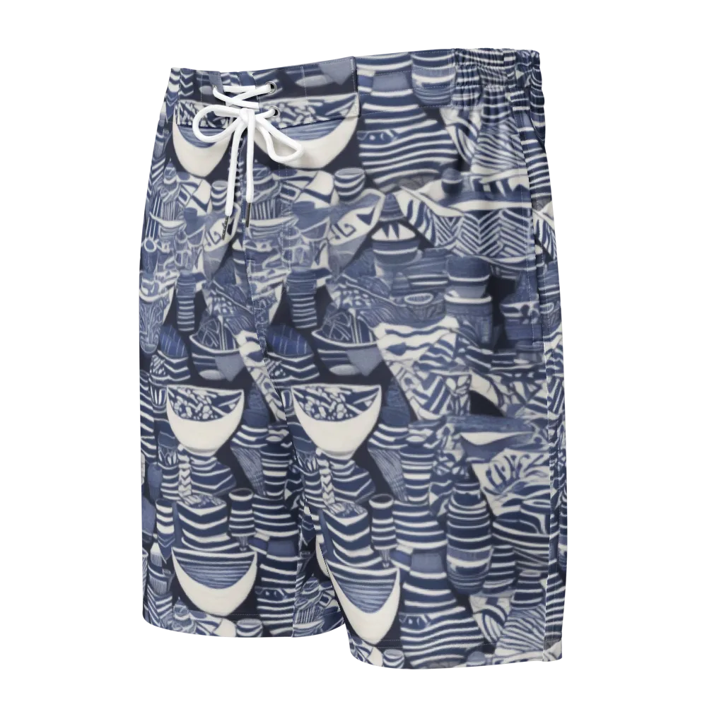 Indigo Kiln on Men's Board Shorts — Front