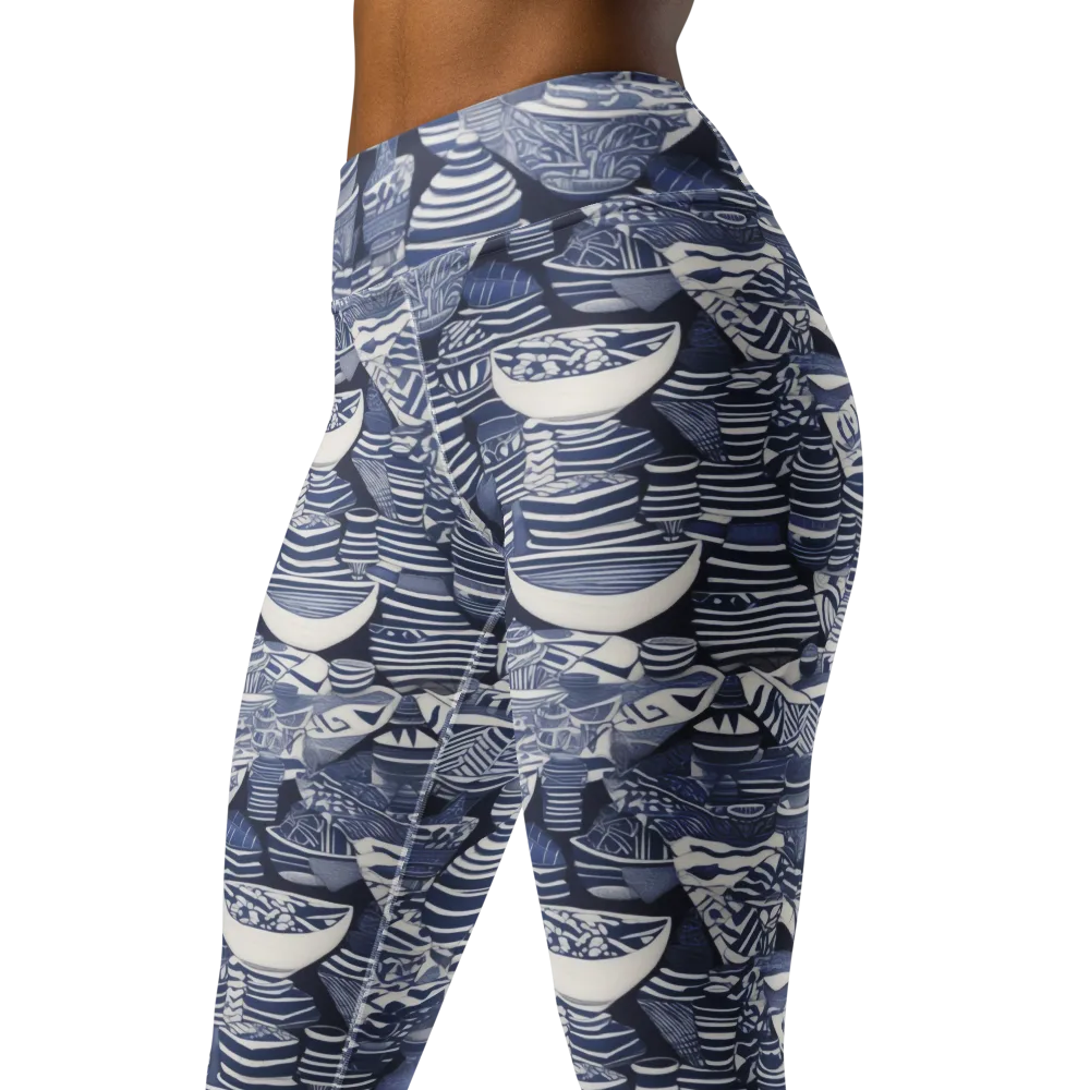 Indigo Kiln on Yoga Leggings — Left Front