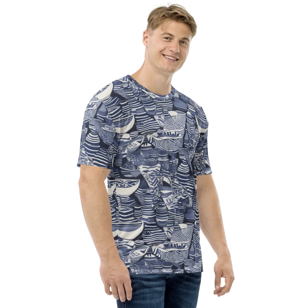 Indigo Kiln on Men's Crew Neck T-Shirt — Right