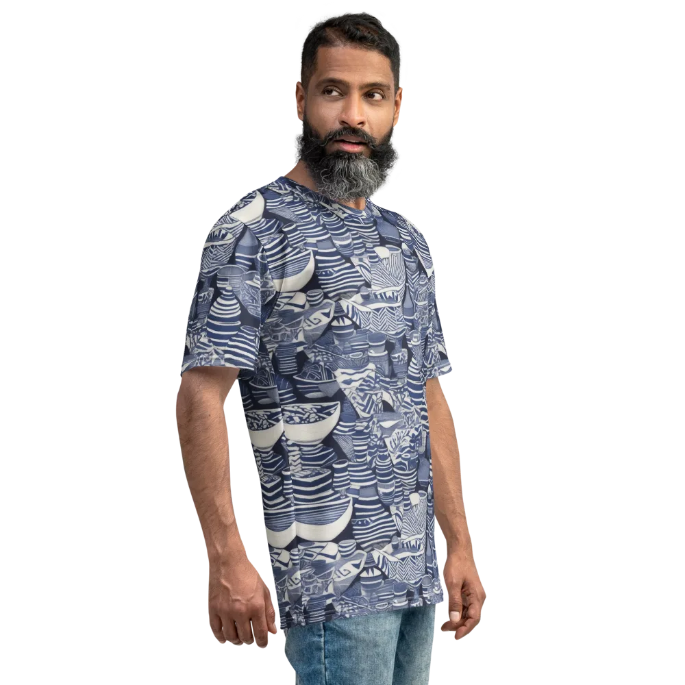 Indigo Kiln on Men's Crew Neck T-Shirt — Right