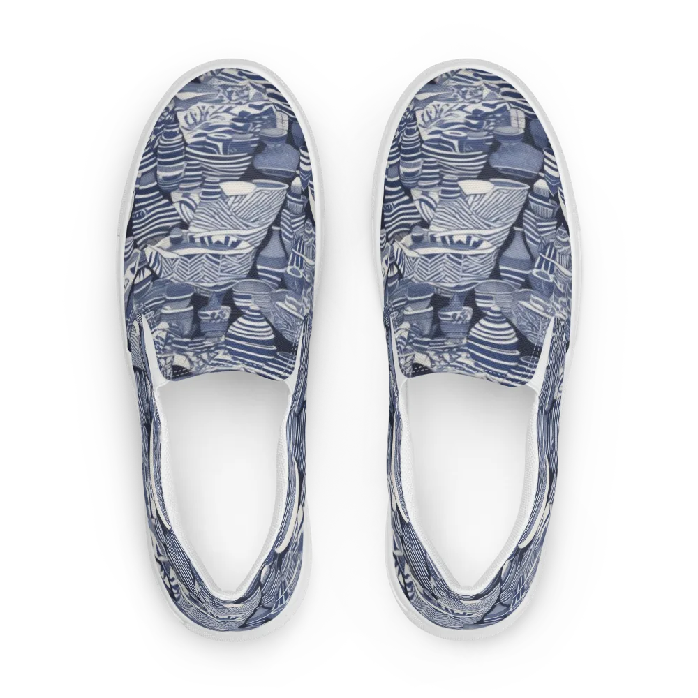 Indigo Kiln on Men's Slip-On Canvas Shoes — Front