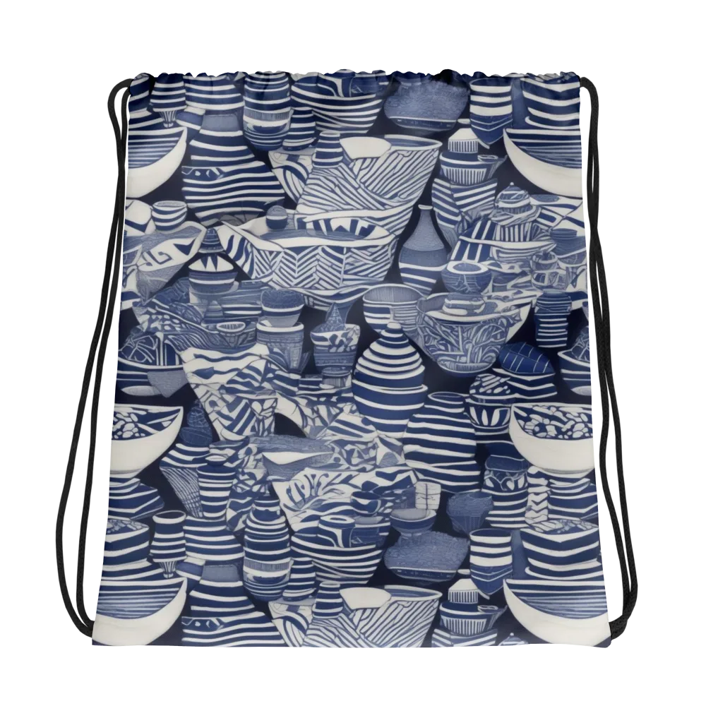 Indigo Kiln on Drawstring Bag — Photo